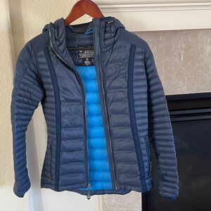 KUHL PROJEKT Navy and Sky Blue Puffer Jacket
